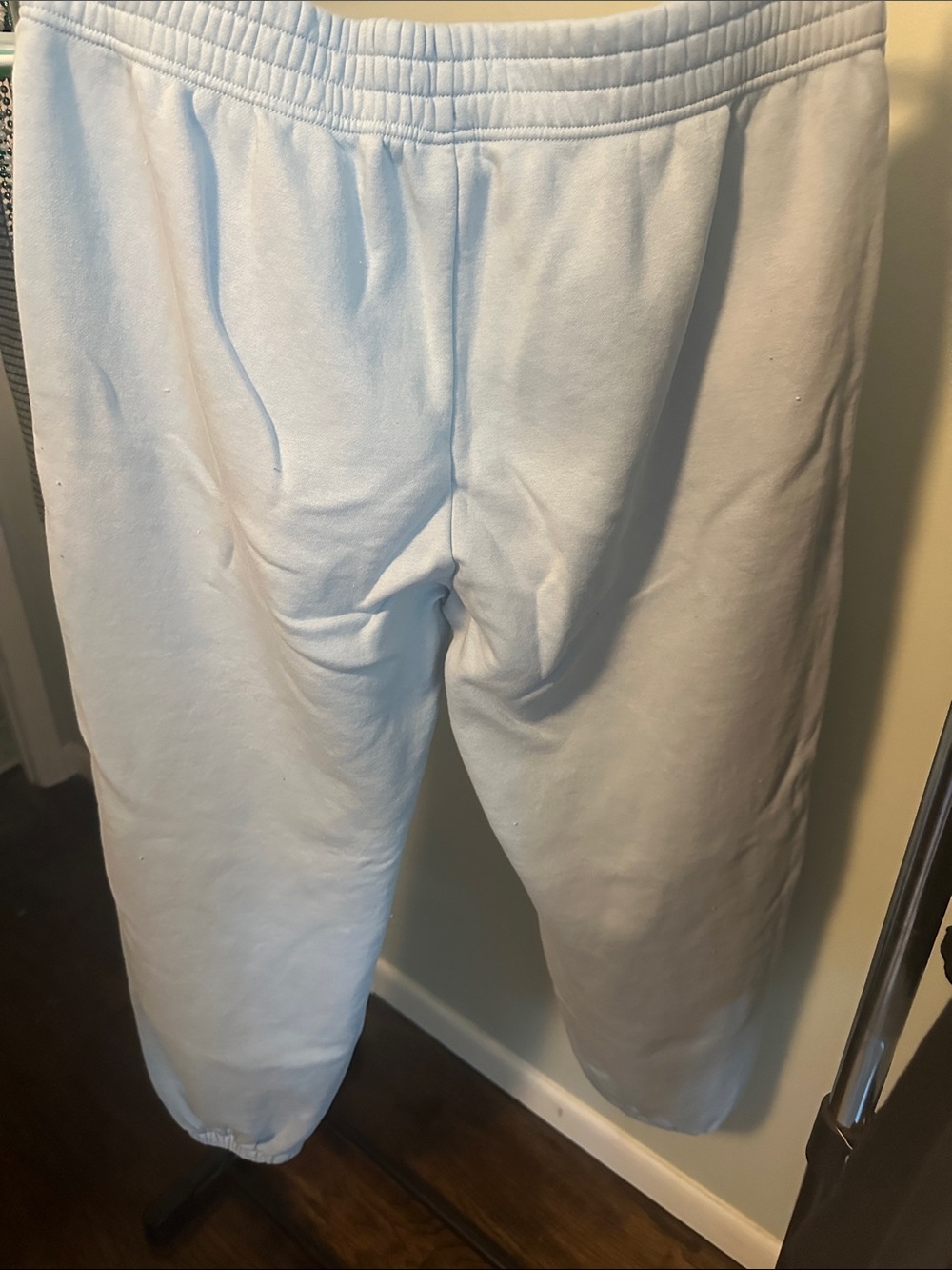 Nike Light Blue Fleece Joggers with Swoosh - Picture 6 of 7